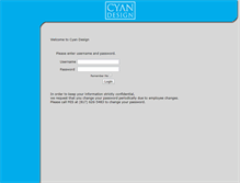 Tablet Screenshot of cyandesign.info